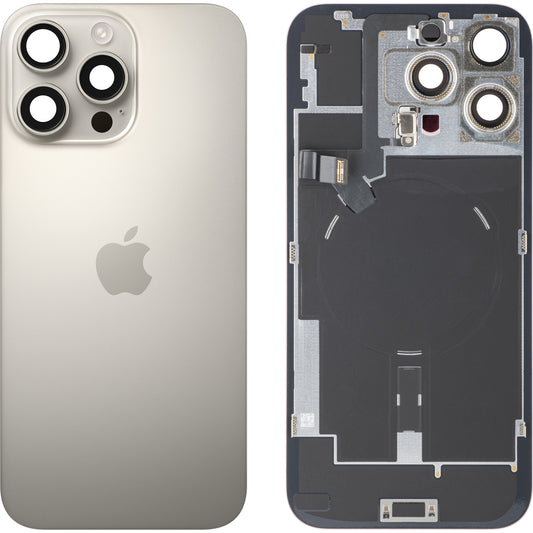 Akkuabdeckung Apple iPhone 16 Pro Max, Beige (Natural Titanium), Swap