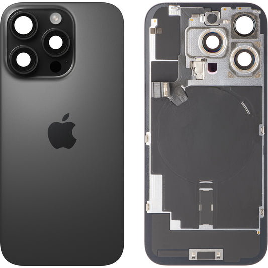 Akkuabdeckung Apple iPhone 16 Pro, Schwarz (Black Titanium), Swap