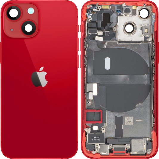 Akkuabdeckung Apple iPhone 13 mini, mit Mittelgehäuse, Vollständige Teile, Rot, Swap