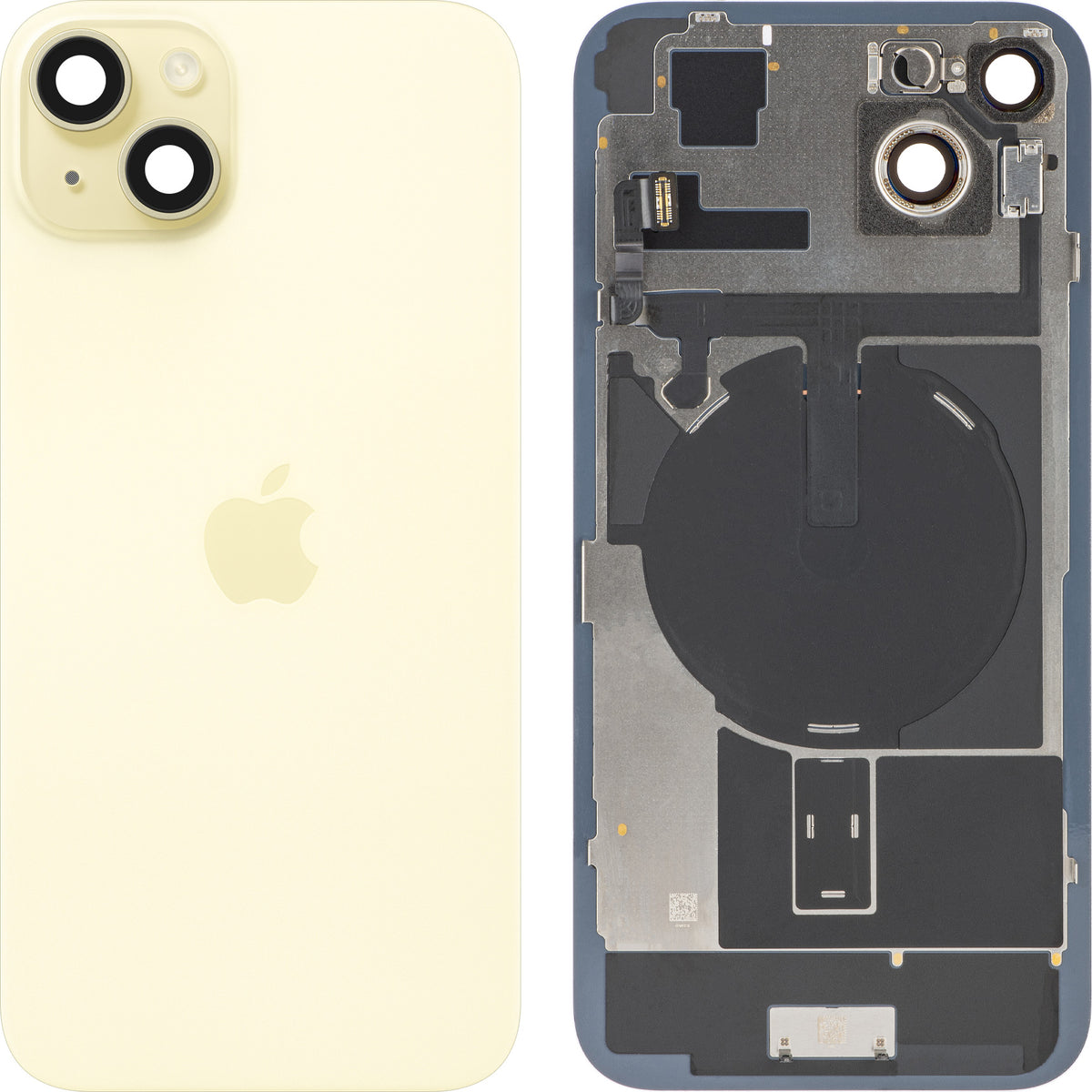 Apple iPhone 15 Plus Battery Cover, Yellow, Premium Swap