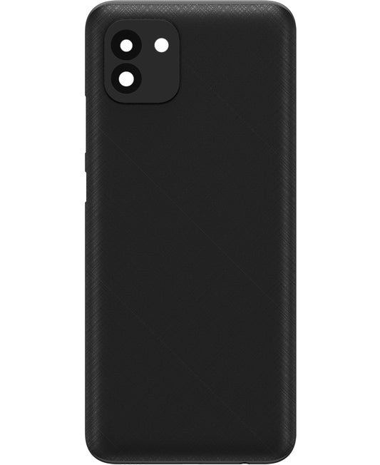 Battery Cover compatible with Samsung Galaxy A03 A035, Version F, Black