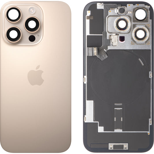 Batteriedeckel kompatibel mit Apple iPhone 16 Pro, Gold