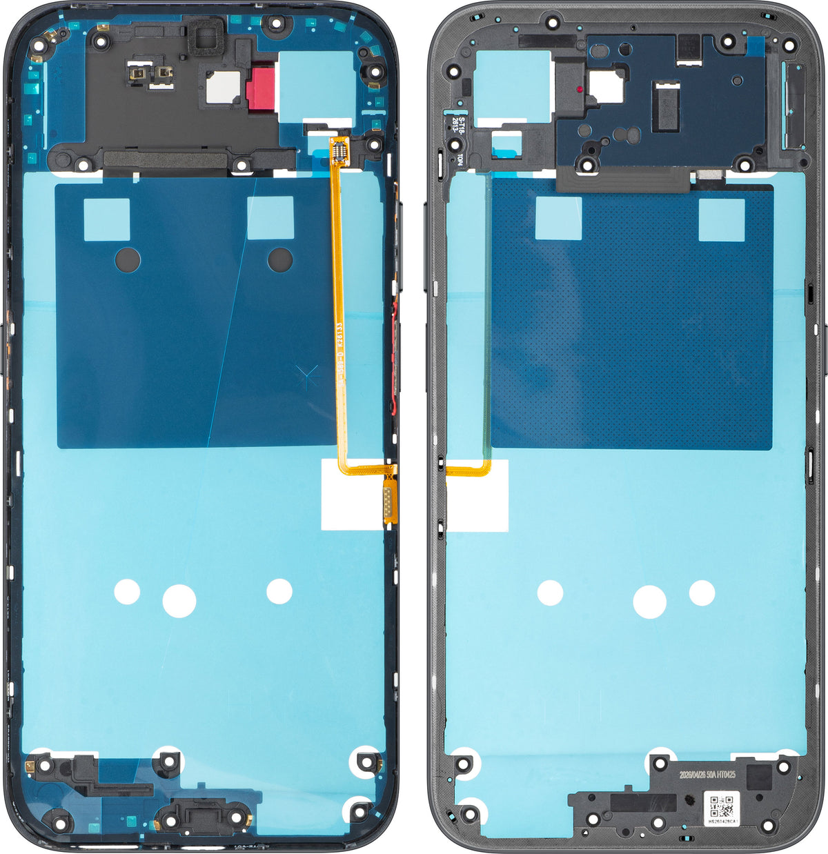 Mittelgehäuse Honor 600 Smart, Schwarz (Velvet Black), Service Pack 9707ADNR
