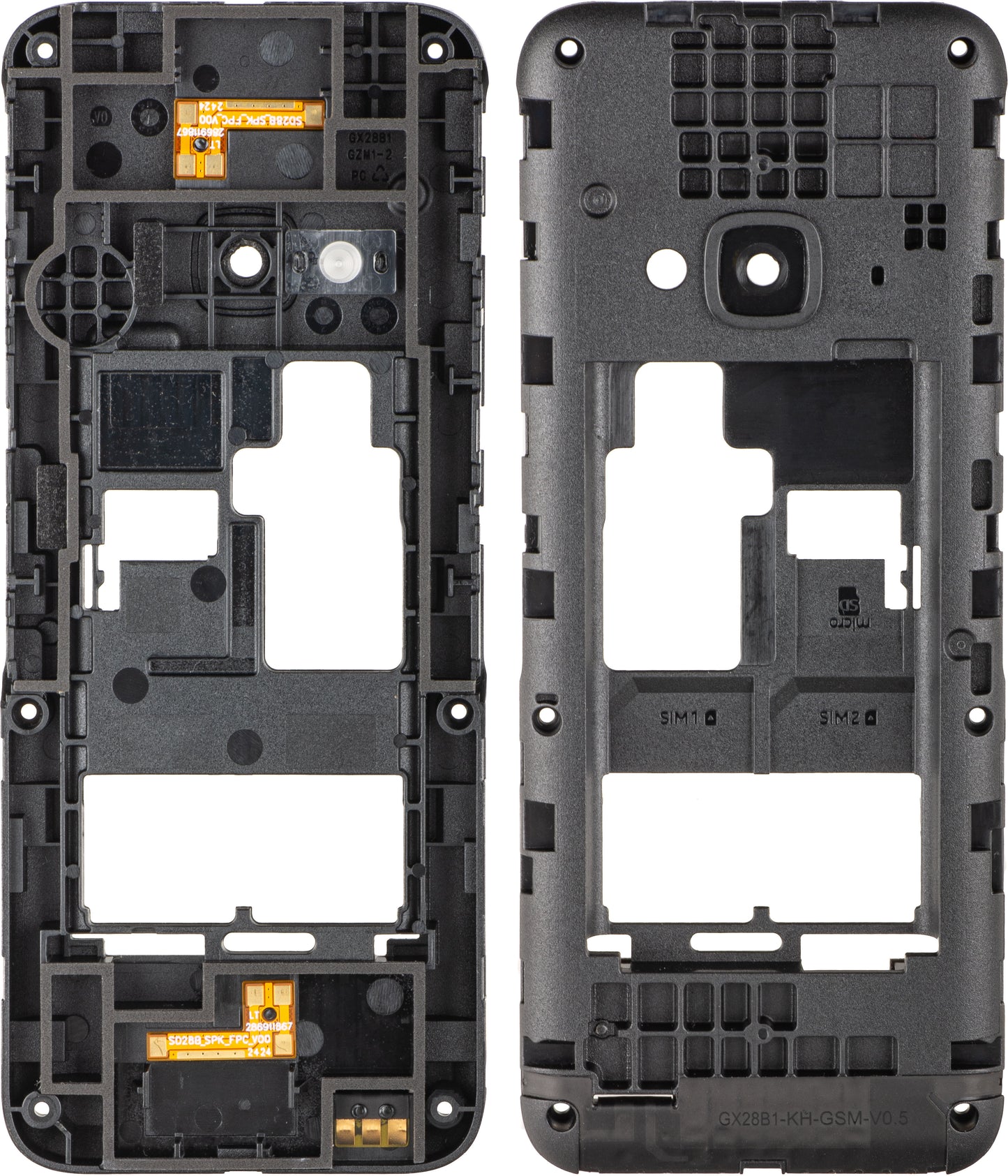 Mittelgehäuse Nokia 5310 (2024), Schwarz, Service Pack 286912616