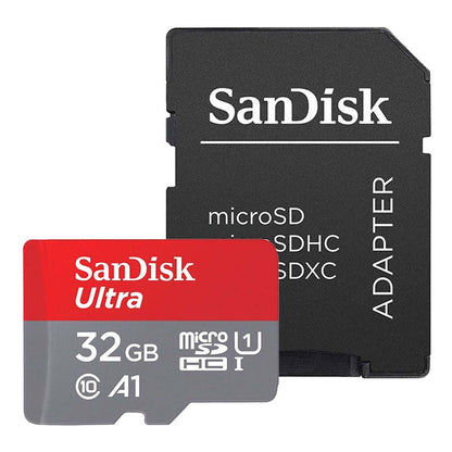 SanDisk Ultra Android A1 microSDHC Speicherkarte, 32Gb, Klasse 10 / UHS-1 U1, mit Adapter SDSQUA4-032G-GN6MA