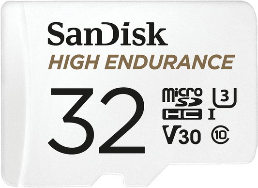 SanDisk High Endurance microSDHC Speicherkarte, 32GB, Klasse 10 / UHS-1 U3, mit Adapter SDSQQNR-032G-GN6IA