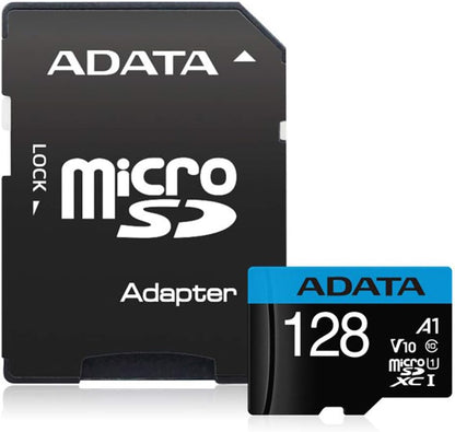 microSDXC Speicherkarte Adata Premier, 128GB, Klasse 10 / UHS-1 U1, mit Adapter AUSDX128GUICL10A1-RA1