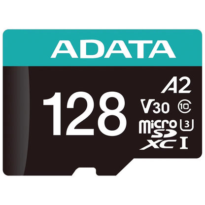 Speicherkarte microSDXC Adata Premier Pro, 128GB, Klasse 10 / UHS-1 U3, mit Adapter AUSDX128GUI3V30SA2-RA1