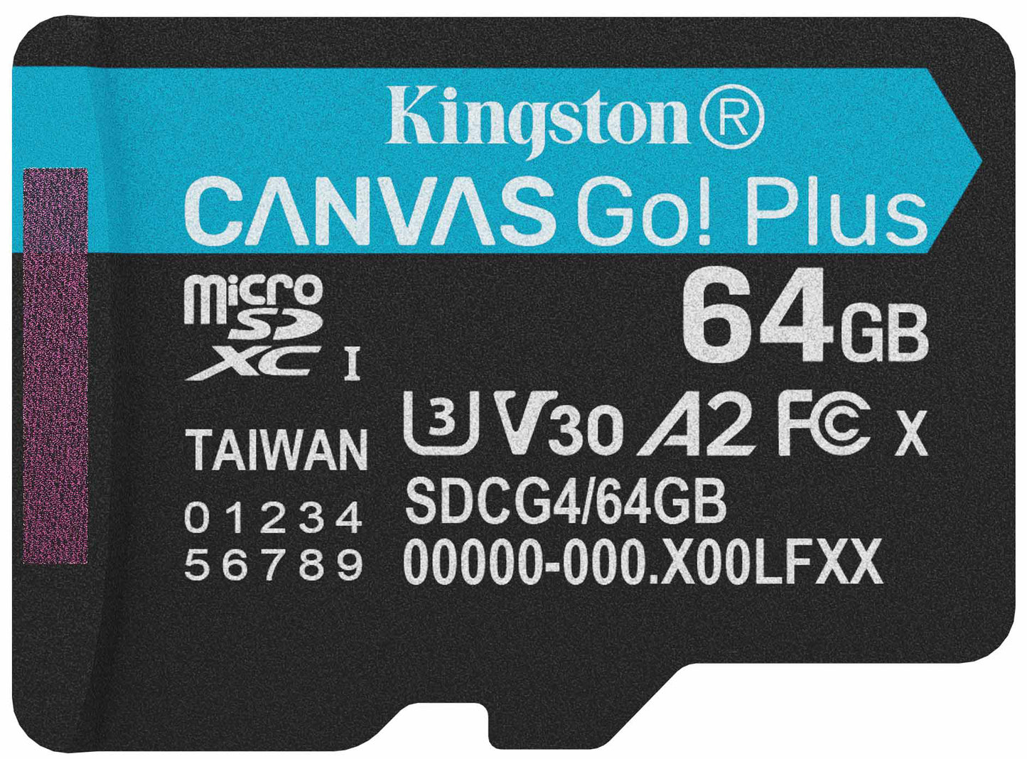Kingston Canvas Go Plus Android A2 microSDXC Speicherkarte, 64Gb, Klasse 10 / UHS-1 U3 SDCG4/64GBSP