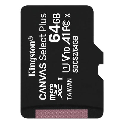 Speicherkarte microSDXC Kingston Canvas Select Plus, 64 GB, Klasse 10 / UHS-1 U1 SDCS2/64 GBSP