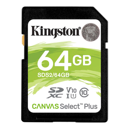 Speicherkarte SDXC Kingston Canvas Select Plus 100R, 64 GB, Klasse 10 / UHS-1 U1 SDS2/64 GB