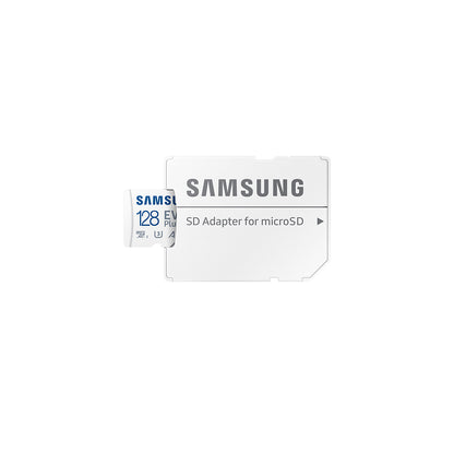 Speicherkarte microSDXC Samsung Evo Plus, 128 GB, Klasse 10 / UHS-1 U3, mit Adapter MB-MC128SA/EU