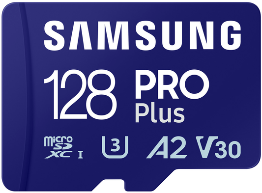 Samsung PRO Plus microSDXC Speicherkarte, 128Gb, Klasse 10 / UHS-1 U3, mit Adapter MB-MD128SA/EU