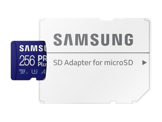 Speicherkarte microSDXC Samsung PRO Plus, 256Gb, Klasse 10 / UHS-1 U3, mit Adapter MB-MD256KA MB-MD256KA 