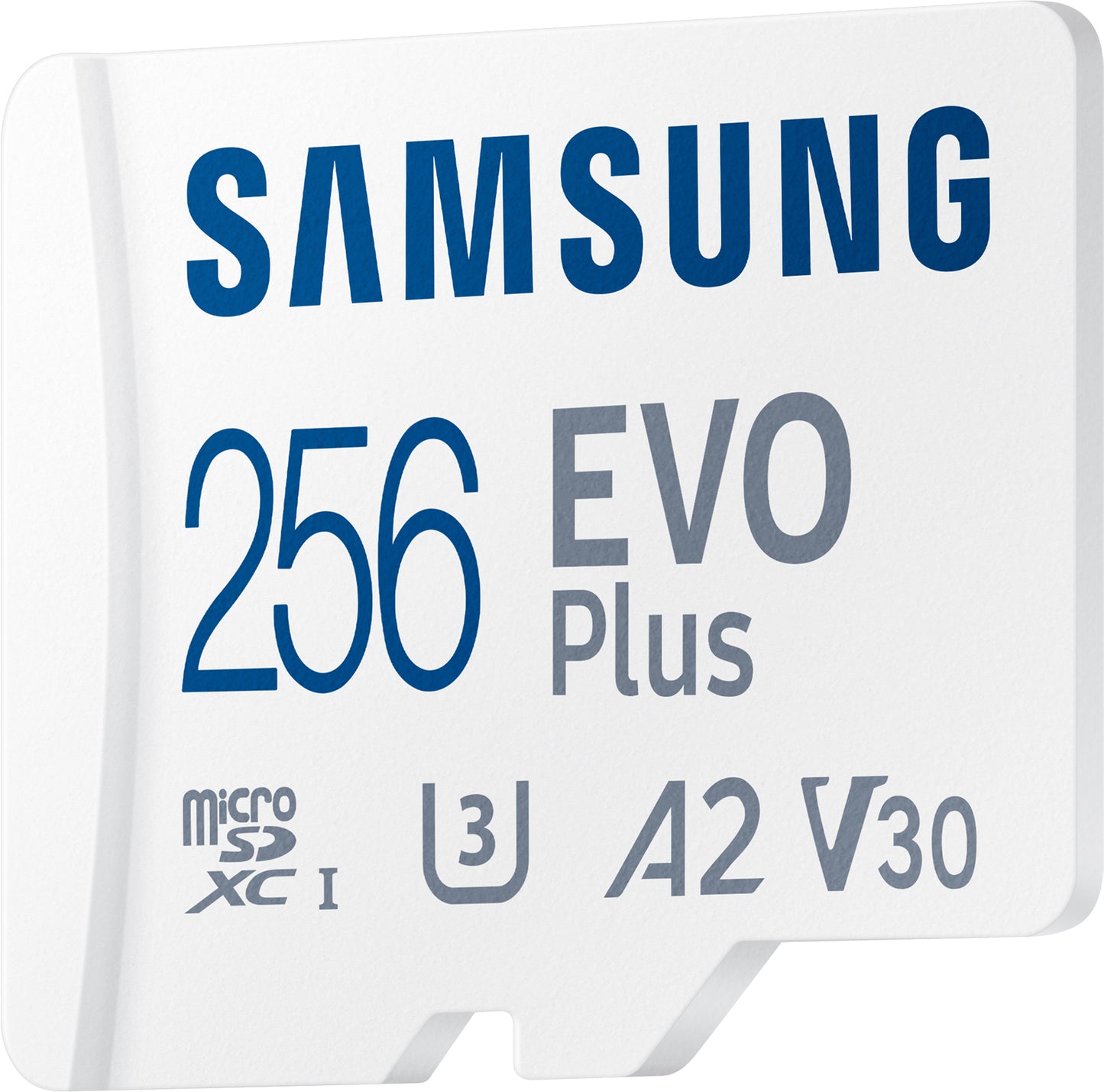 microSDXC-Speicherkarte Samsung Evo Plus, 256 GB, Klasse 10 / UHS-1 U3, mit Adapter MB-MC256KA/EU