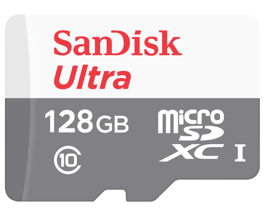 SanDisk Ultra Android microSDXC Memory Card, 128Gb, Class 10 / UHS-1 U1 SDSQUNR-128G-GN6MN