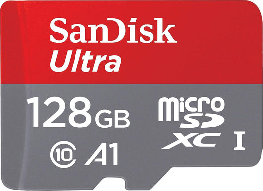 SanDisk Ultra Android A1 microSDXC Speicherkarte, 128Gb, Klasse 10 / UHS-1 U1 SDSQUAB-128G-GN6MN