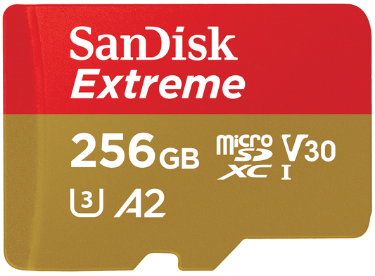 SanDisk Extreme microSDXC Speicherkarte, 256Gb, Klasse 10 / UHS-1 U3 SDSQXAV-256G-GN6MN