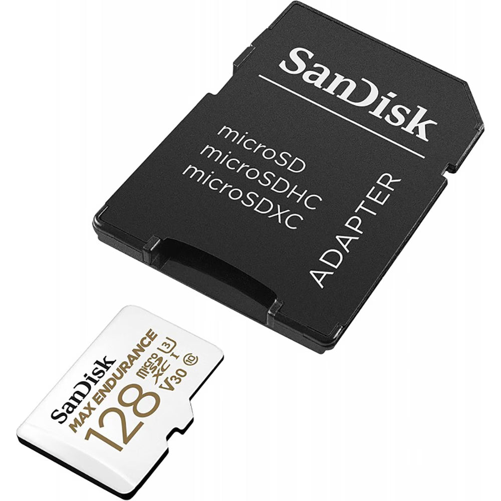 Speicherkarte microSDXC SanDisk MAX Endurance, 128Gb, Klasse 10 / UHS-1 U3, mit Adapter SDSQQVR-128G-GN6IA