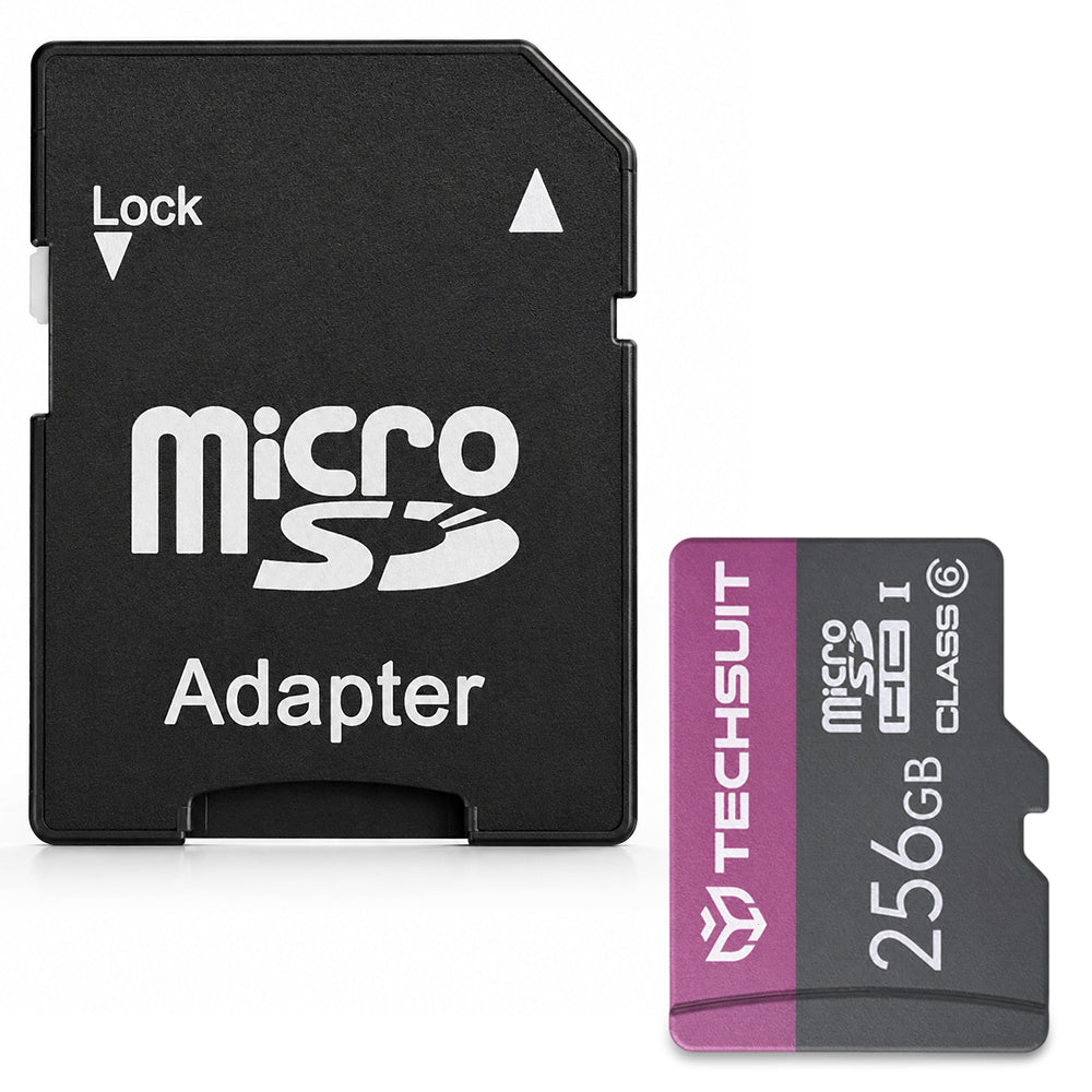 MicroSDXC Speicherkarte Techsuit THCM27, 256GB, Klasse 6, mit Adapter