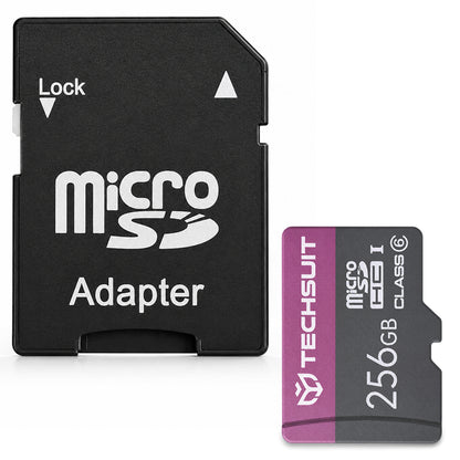 MicroSDXC Speicherkarte Techsuit THCM27, 256GB, Klasse 6, mit Adapter