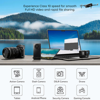 MicroSDXC Speicherkarte Techsuit THCM27, 256GB, Klasse 6, mit Adapter
