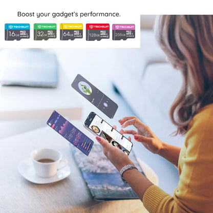 MicroSDXC Speicherkarte Techsuit THCM27, 256GB, Klasse 6, mit Adapter
