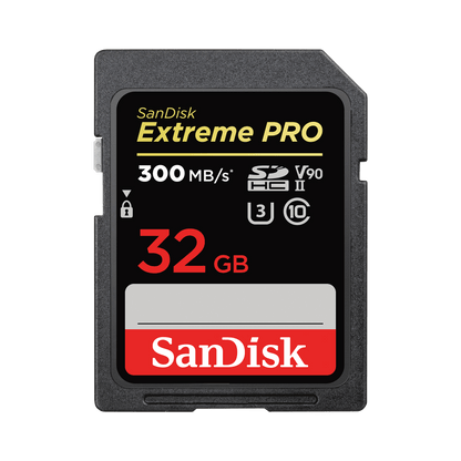 SanDisk Extreme Pro SDHC Memory Card, 32Gb, Class 10 / UHS-1 U3 SDSDXXO-032G-GN4IN