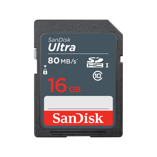 SDHC-Speicherkarte SanDisk Ultra, 16GB, Klasse 10 SDSDUNS-016G-GN3IN