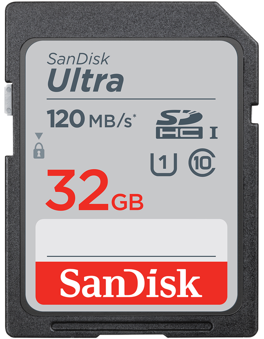 SDHC-Speicherkarte SanDisk Ultra, 32Gb, Klasse 10 / UHS-1 U1 SDSDUN4-032G-GN6IN
