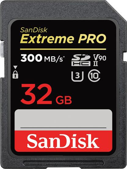 SDHC-Speicherkarte SanDisk Extreme Pro, 32Gb, Klasse 10 / UHS-1 U3 SDSDXXO-032G-GN4IN