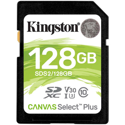 Kingston Canvas Select Plus SDXC-Speicherkarte, 128 GB, Klasse 10 / UHS-1 U1 SDS2/128 GB-SD