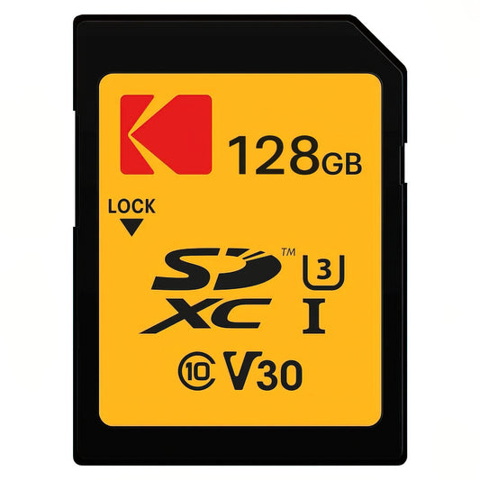 Kodak SDXC Speicherkarte, 128Gb, Klasse 10 / UHS-1 U3 EKMSD128GXC10HPRK