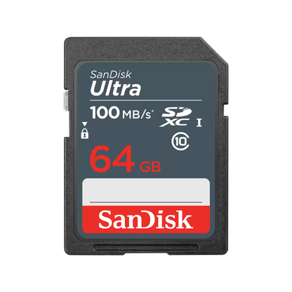 SDXC-Speicherkarte SanDisk Ultra, 64GB, Klasse 10 SDSDUNR-064G-GN3IN