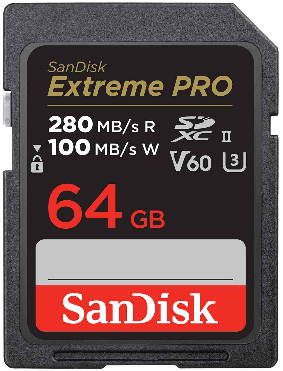 SDXC Speicherkarte SanDisk Extreme Pro, 64GB, Klasse 10 / UHS-2 U3 SDSDXEP-064G-GN4IN