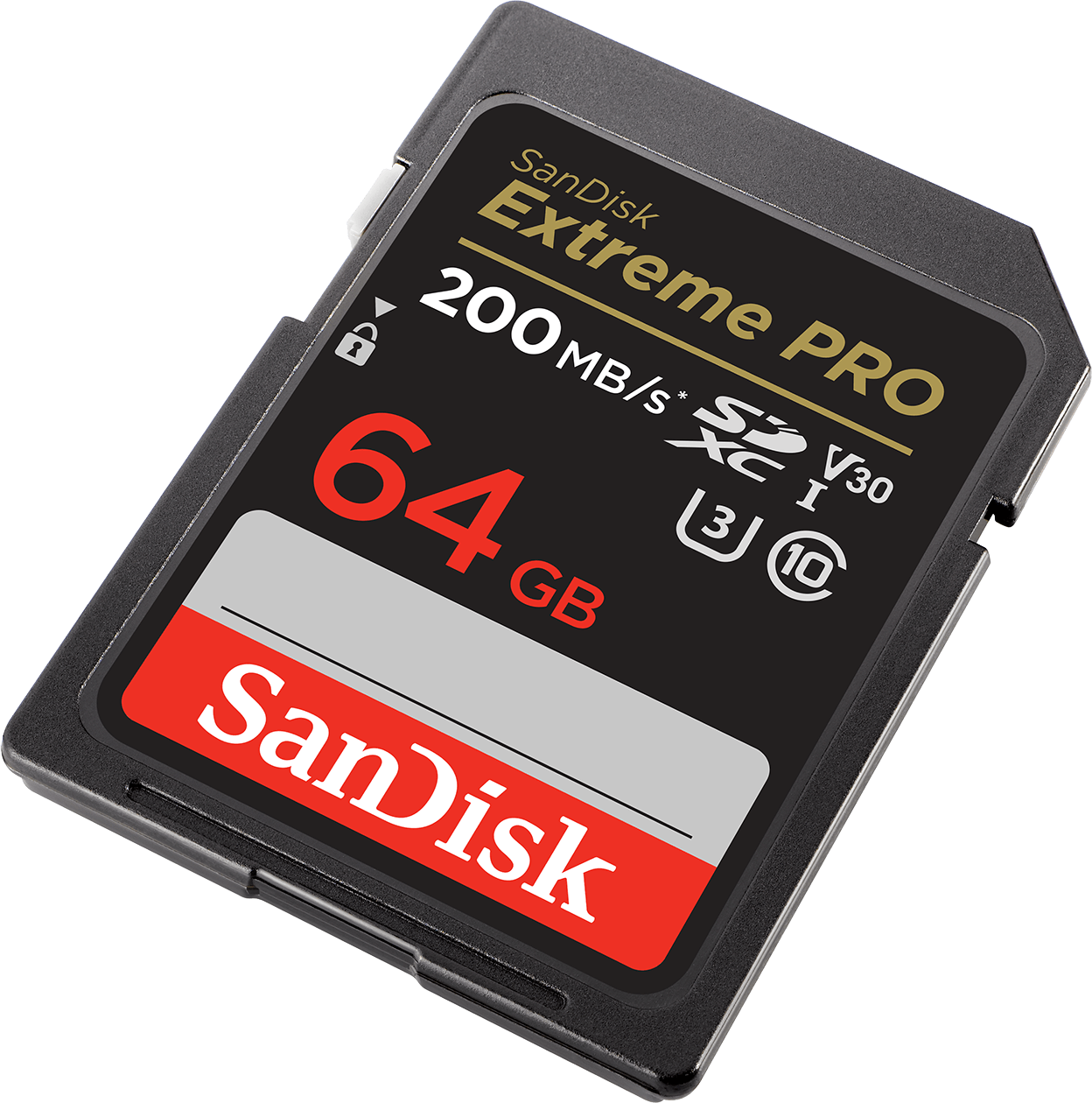 SDXC-Speicherkarte SanDisk Extreme Pro, 64Gb, Klasse 10 / UHS-1 U3 SDSDXXU-064G-GN4IN
