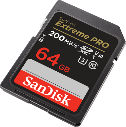 SDXC-Speicherkarte SanDisk Extreme Pro, 64Gb, Klasse 10 / UHS-1 U3 SDSDXXU-064G-GN4IN