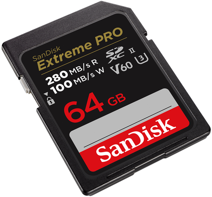 SDXC Speicherkarte SanDisk Extreme Pro, 64GB, Klasse 10 / UHS-2 U3 SDSDXEP-064G-GN4IN