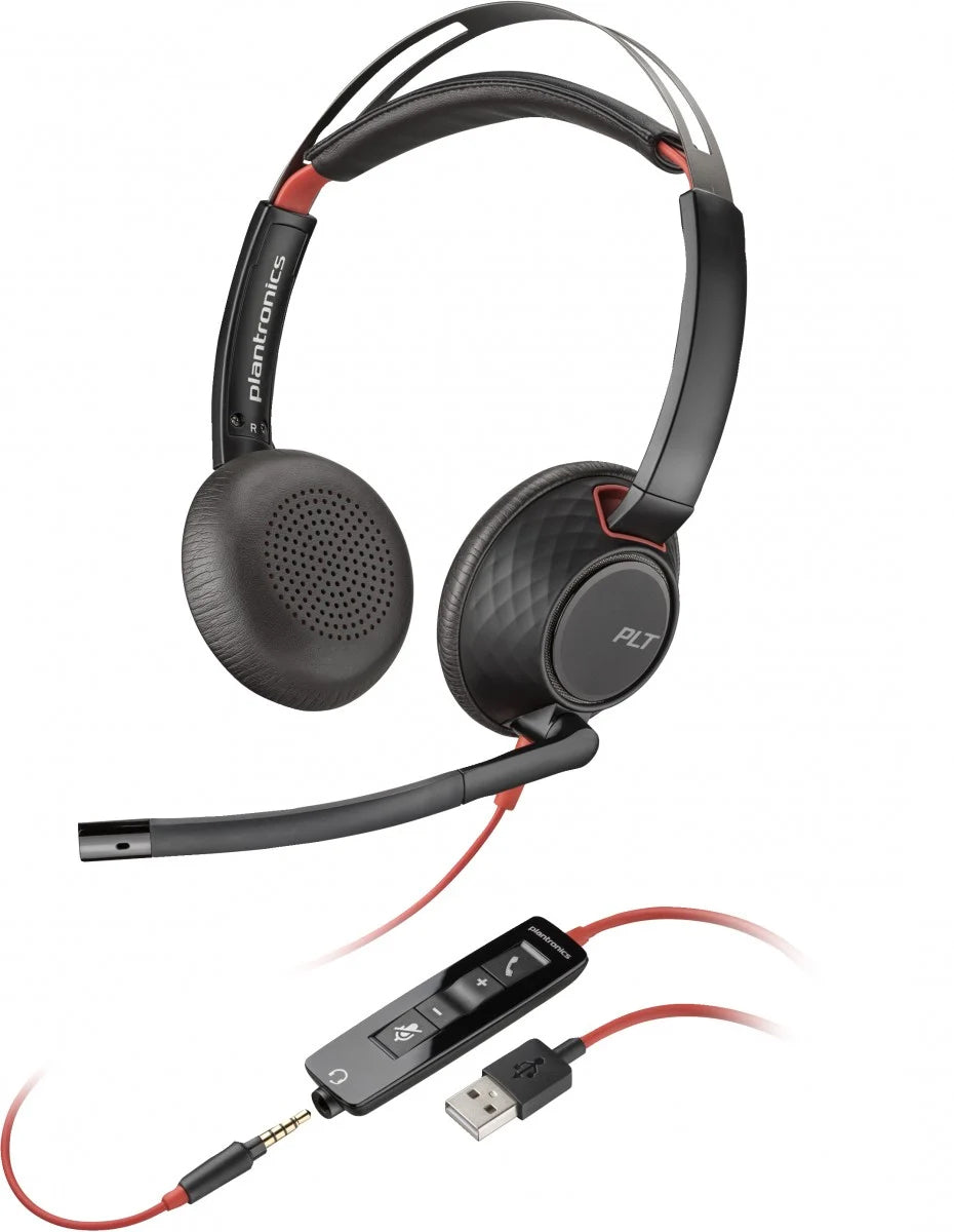Callcenter-Kopfhörer USB-C HP Poly Blackwire C5220, Schwarz 80R97AA