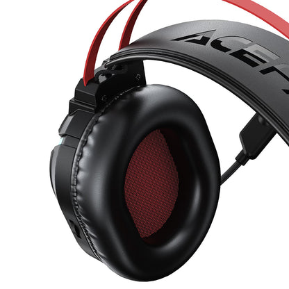 Gaming-Kopfhörer 3,5mm Acefast H16, RGB, 2m, Schwarz