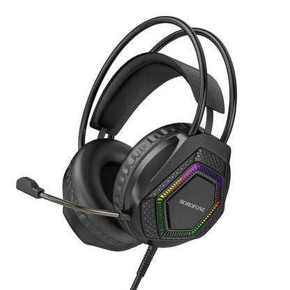 Gaming-Kopfhörer 3,5 mm Borofone BO105 Thunder, RGB, 2m, Schwarz