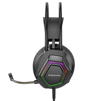 Gaming-Kopfhörer 3,5 mm Borofone BO105 Thunder, RGB, 2m, Schwarz