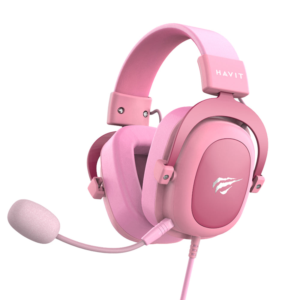 Gaming Kopfhörer 3.5mm HAVIT H2002D, 2m, Rosa