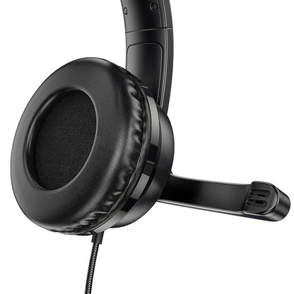 Gaming Headphones 3.5mm HOCO W103, Black