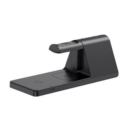 Digitaluhr HAVIT W3042 4in1 mit Wireless QI-Ladung, Schwarz