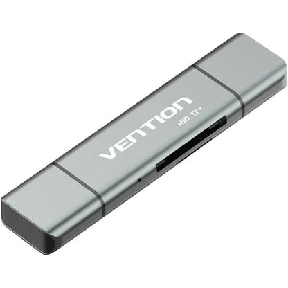 USB / USB-C / microUSB Kartenleser Vention, SD - microSD, Grau CCJH0