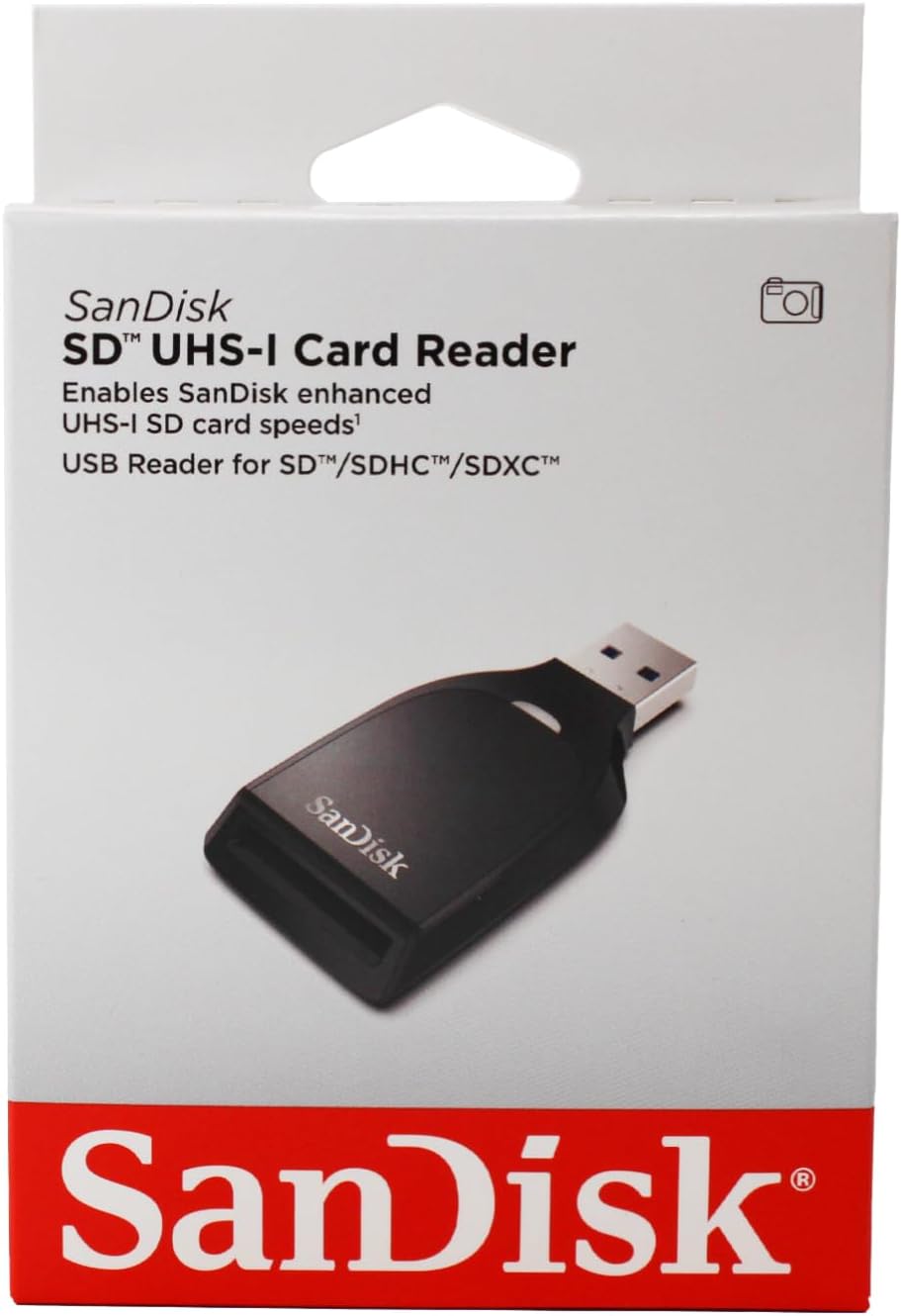 SanDisk USB 3.0 Kartenleser, SD, Schwarz SDDR-C531-GNANN