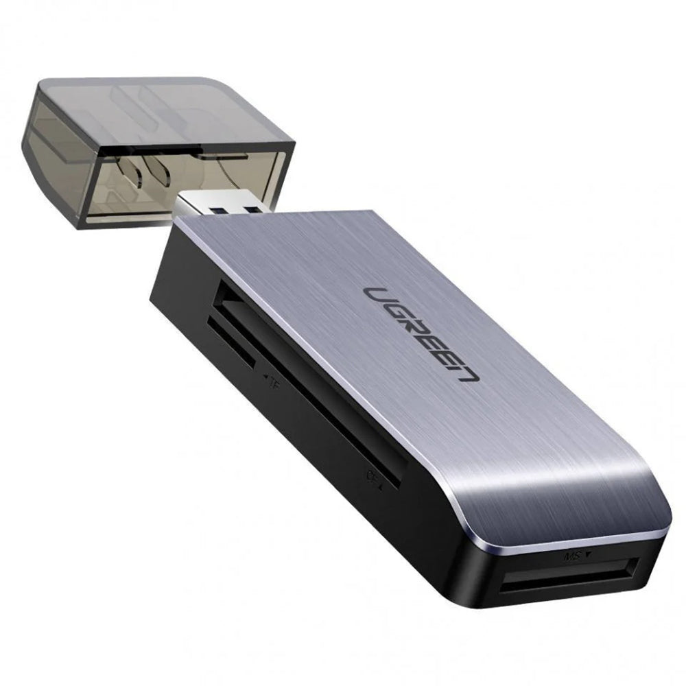 Kartenleser USB 3.0 UGREEN CM180, SD - microSD - CF - MS, Grau