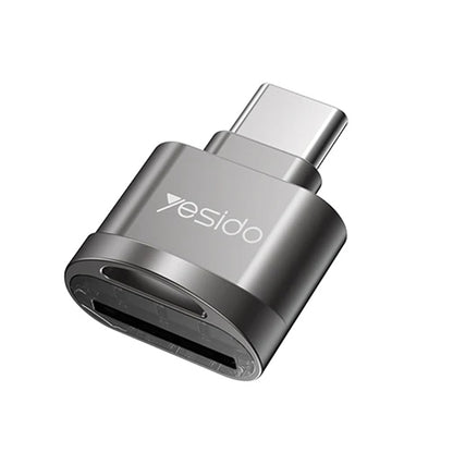 Kartenleser USB-C Yesido GS19, USB-A (OTG) - microSD, Grau