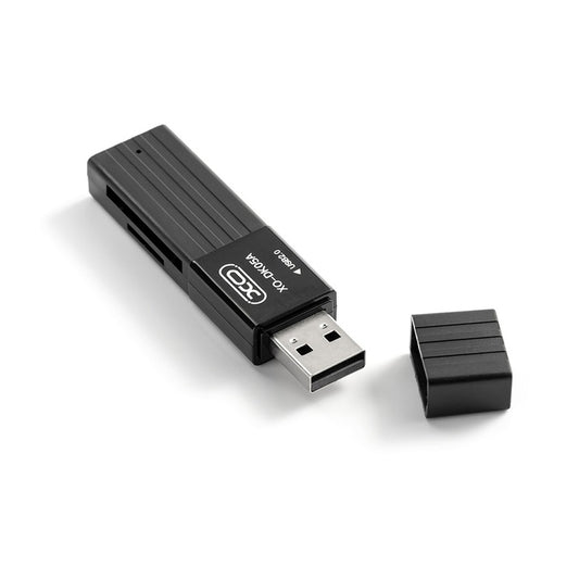 USB-Kartenleser XO Design DK05A, SD - microSD, Schwarz 